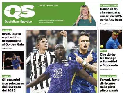 L'apertura del QS in prima pagina: "Pazza idea, Inter da urlo"