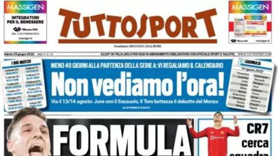 49 giorni all'inizio della Serie A. Tuttosport in prima pagina: "Non vediamo l'ora!"