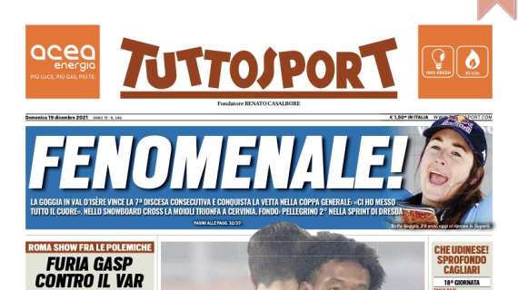 La Juve vince al Dall'Ara, Tuttosport in apertura: "Eccoci!"