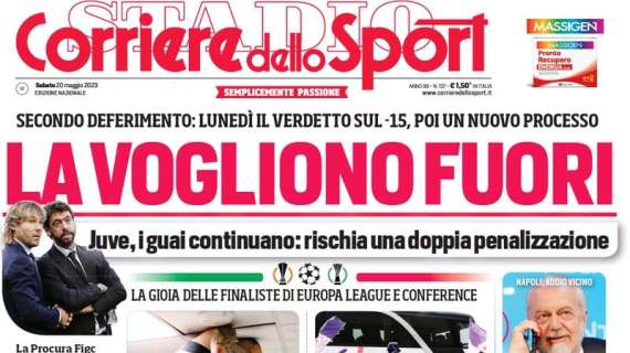 Il Corriere dello Sport riconosce in apertura: "Finale di Champions, Inter dal formato italiano"