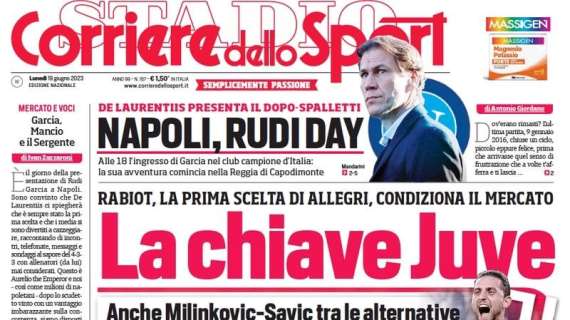 Il Corriere dello Sport in prima pagina: "Italia, un sorriso. Dimarco orgoglio anche in Nazionale"