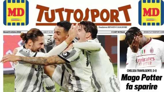 Tuttosport in prima pagina: "Barça anti Var e minacce a Bastoni"