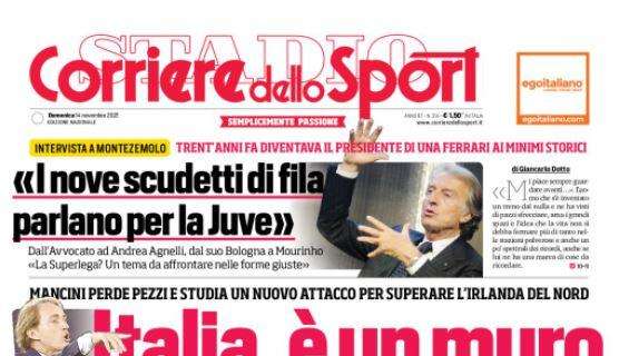L'apertura del  Corriere dello Sport: "Italia, è un muro" 