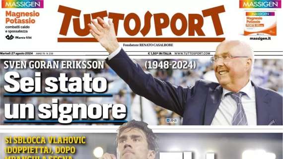 "Thiago delle meraviglie": la prima pagina dell'edizione odierna di Tuttosport 