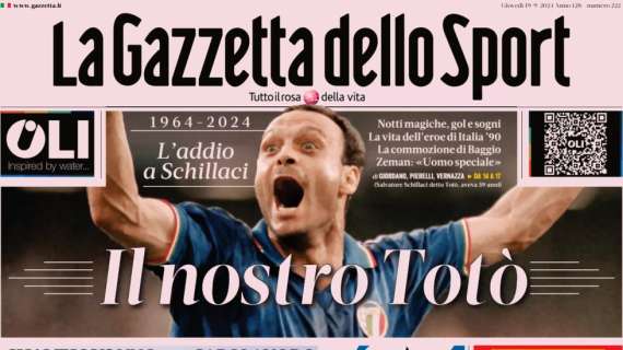 "Inter da grande, 0-0 capolavoro a Manchester". La prima pagina di Gazzetta dello Sport