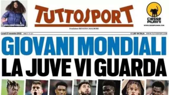 L'apertura di Tuttosport: "Giovani mondiali, Italia mortificata"