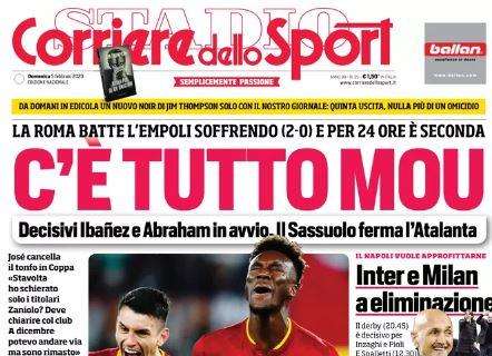 L'apertura del Corriere dello Sport: "Inter e Milan a eliminazione"