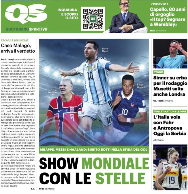 "Provedel a un passo dall'Inter per 3 milioni". La prima pagina del QS