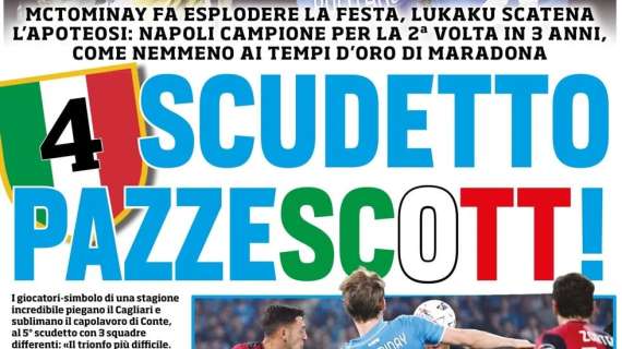 "Scudetto pazzeScott": la prima pagina di Tuttosport erge McTominay