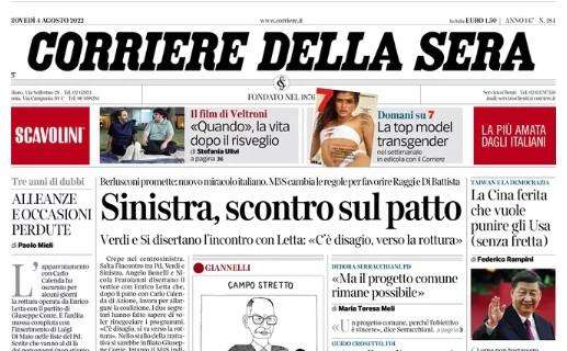 Il Corriere della Sera: "Gli esuberi d'oro, è il mese dei saldi"