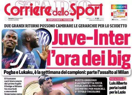 L'apertura del Corriere dello Sport: "Juve-Inter, l'ora dei big"