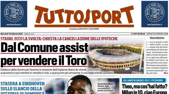 Juve-Inter, lo rifacciamo? La prima pagina di Tuttosport