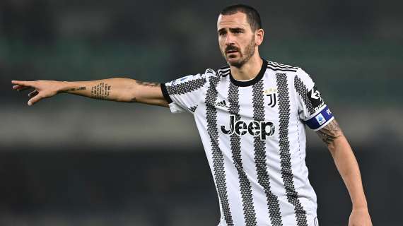 Juve, infortunio per Bonucci: almeno 20 giorni di stop