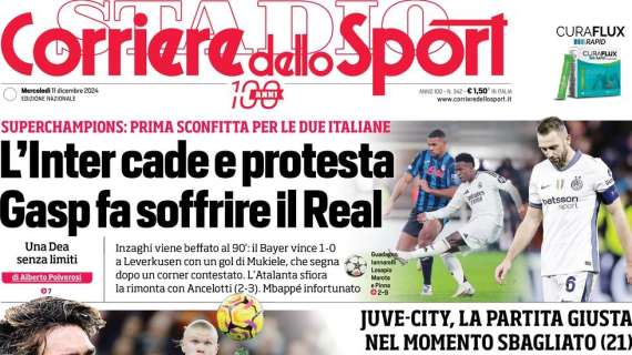 "Poca Inter, Inter...rotta": le prime pagine dei quotidiani sportivi di oggi