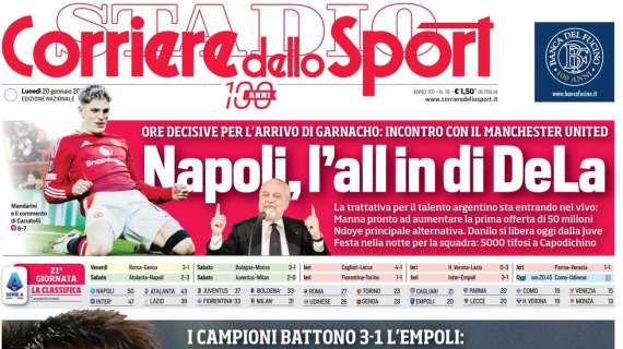 "Lautaro risponde a Conte", la prima pagina del Corriere dello Sport