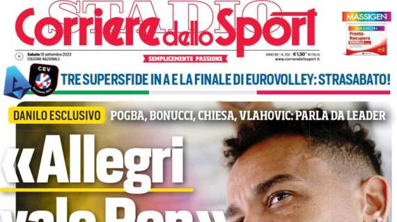 L'apertura del Corriere dello Sport: "Lautaro-Leao, il derby infinito"