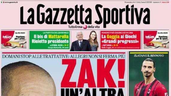 La Gazzetta dello Sport in prima pagina: "Brozovic rinnova, e Frattesi è il futuro" 