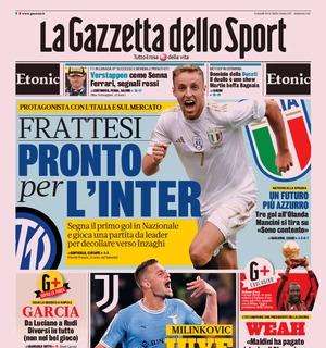L'apertura della Gazzetta dello Sport anticipa: "Frattesi pronto per l'Inter"