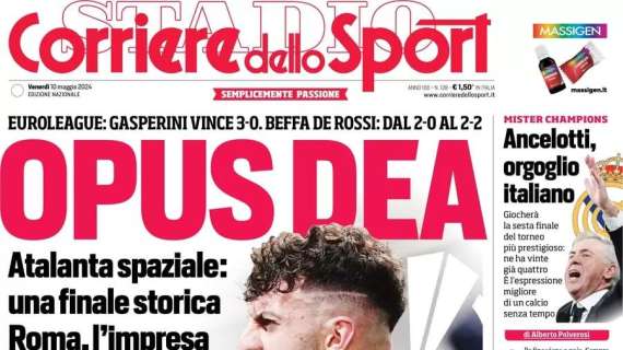 L'Inter a Frosinone: pancia piena o vuota? L'apertura del Corriere dello Sport