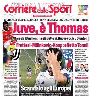 Il Corsport in prima pagina: "Frattesi-Milinkovic-Koop: effetto Tonali"