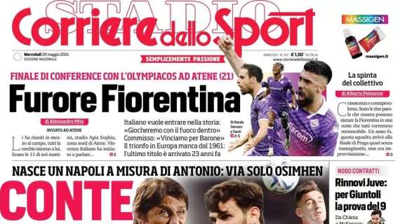 Inter-Inzaghi, il contratto è pronto. Presto incontro anche per Lautaro. Il Corriere dello Sport apre con i rinnovi di casa Inter