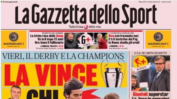 Le prime pagine di martedì 9 maggio: vigilia dell'euro-derby. Pioli e Inzaghi si giocano il futuro