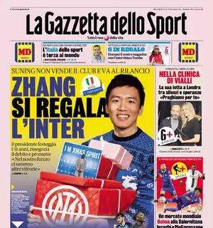 L'apertura della Gazzetta dello Sport: "Zhang non vende il club e va al rilancio"