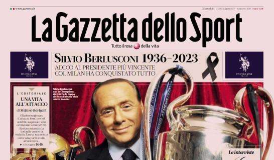 Le prime pagine di martedì 13 giugno: il calcio piange Silvio Berlusconi