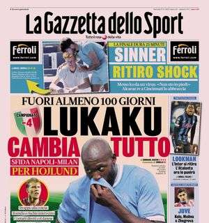 "Lookman è finita, l'Inter si ritira": l'apertura della Gazzetta dello Sport
