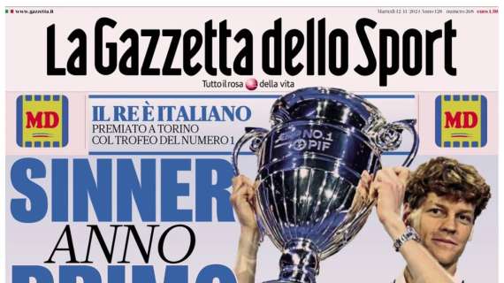 La doppia faccia dell'Inter: Champions sì, Italia no. La prima pagina della Gazzetta dello Sport