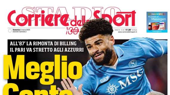 "L'Inter tiene il punto, Scudetto sospeso": le prime pagine dei quotidiani sportivi