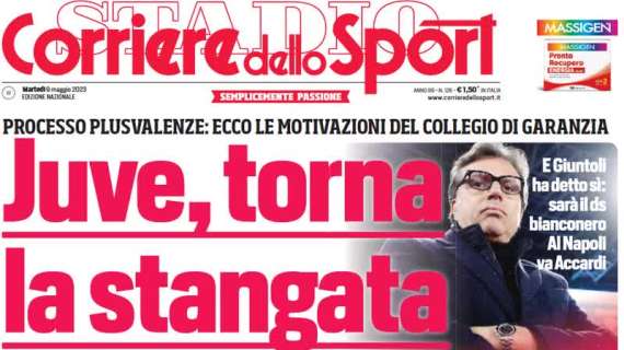 Il Corriere dello Sport titola in apertura: "Pioli-Inzaghi, l'Europa vi salva"