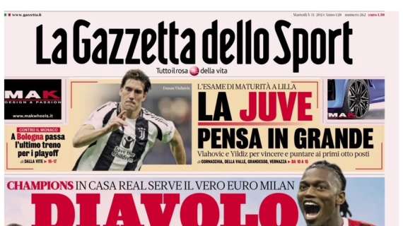 "Inter devi durare di più, la percentuale realizzativa cala": la prima pagina de La Gazzetta dello Sport