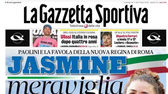 "Notte Scudetto. Conte a -1, Inzaghi non molla": La Gazzetta dello Sport in prima pagina