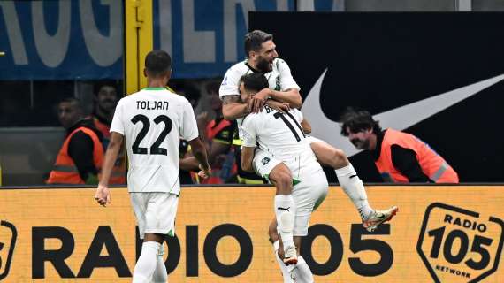 Il Sassuolo ribalta l'Inter, super gol di Berardi al 63'