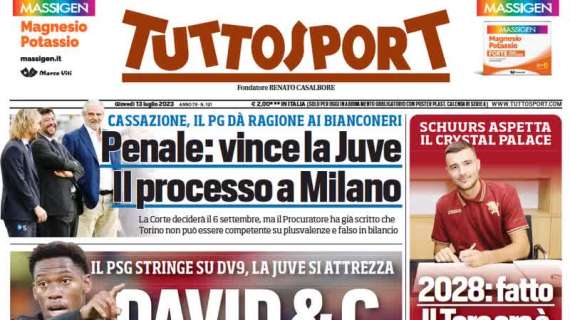 Tuttosport in prima pagina: "Di tutto per Lukaku. La richiesta di Inzaghi al club"