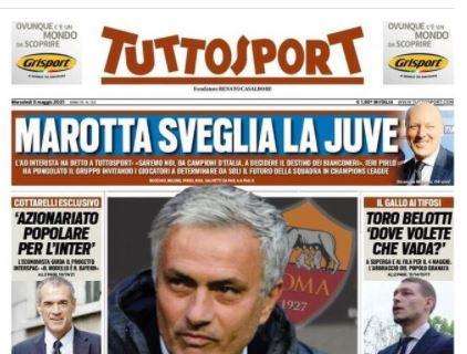 Tuttosport in prima pagina: “Marotta sveglia la Juve: noi decideremo il loro futuro”