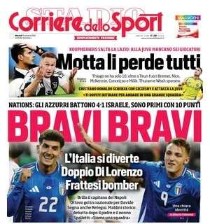 "Inter doppia, i big schierati in campionato": l'apertura del Corriere dello Sport