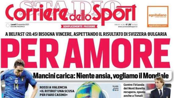 Il Corriere dello Sport in prima pagina con Cannavaro: "Inter-Napoli darà risposte decisive"