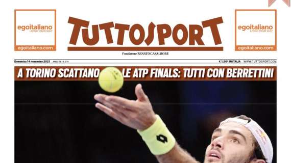 Tuttosport  in prima pagina: "Un'altra Italia a Belfast"