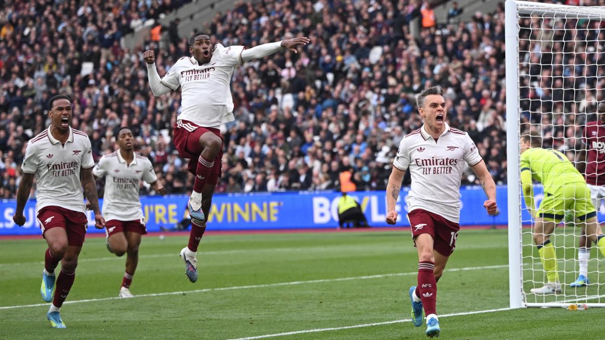 Premier League, l'Arsenal batte il West Ham e si avvicina al titolo: più cinque sul City
