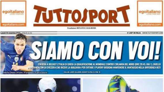 Tuttosport  in prima pagina sull'obiettivo dell'Inter Bremer: "Rilancio Torino"