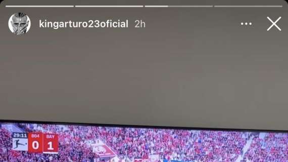 Su Instagram Vidal ricorda il passato: davanti alla tv per Leverkusen-Bayern