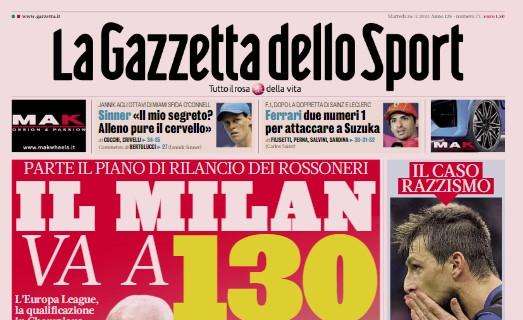 "Acerbi, è il giorno del giudizio. L'Inter ha un timore": la prima pagina di Gazzetta dello Sport