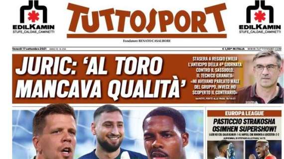Tuttosport in prima pagina: "Inter, fidati di Inzaghi"
