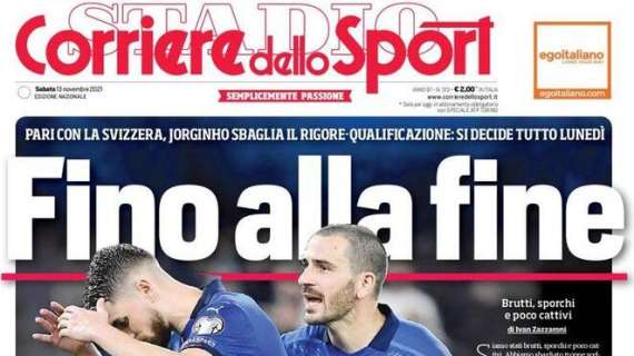 L'apertura del  Corriere dello Sport: "Fino alla fine"