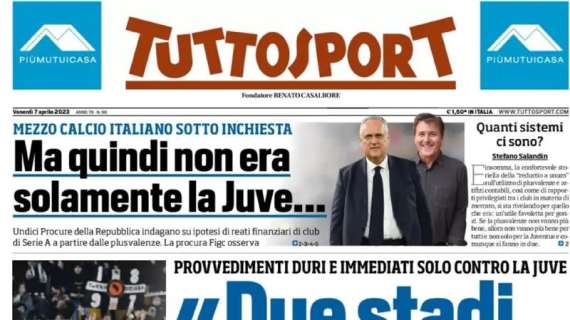 Caso Lukaku, Tuttosport e l'indignazione per la Juve: "Due stadi e due misure"