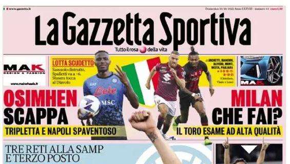 Rassegna stampa - Le prime pagine di domenica 30 ottobre 