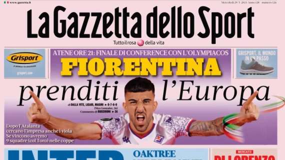 Inter, avanti tutta. Oaktree vede dirigenti e tecnico: i big restano. La prima pagina de La Gazzetta dello Sport