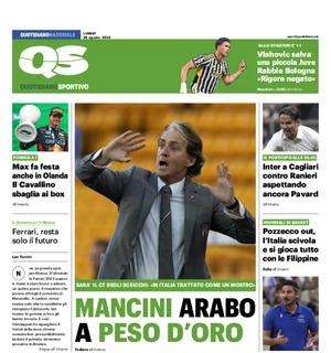 QS in prima pagina: "Inter a Cagliari contro Ranieri aspettando ancora Pavard"